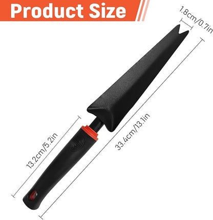 Hand Weed Puller Tool, Carbon Steel Forked Head Weeder Puller for Courtyards and Gardens
