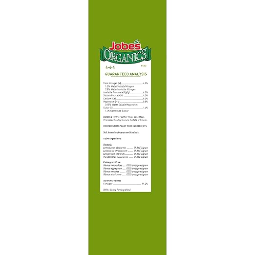 Jobe’s Organics Granular All Purpose Fertilizer, Easy Plant Care Fertilizer for Vegetables, Flowers, Shrubs, Trees, and Plants, 4 lbs Bag
