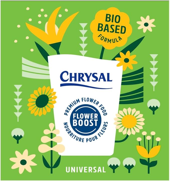 Chrysal Bio-Based Flower Food – Universal Flower Preservative for Fresh Cut Flowers – Eco-Friendly 10 oz Jar with Scoop – Shears and Stripper - (Complete Care Kit)