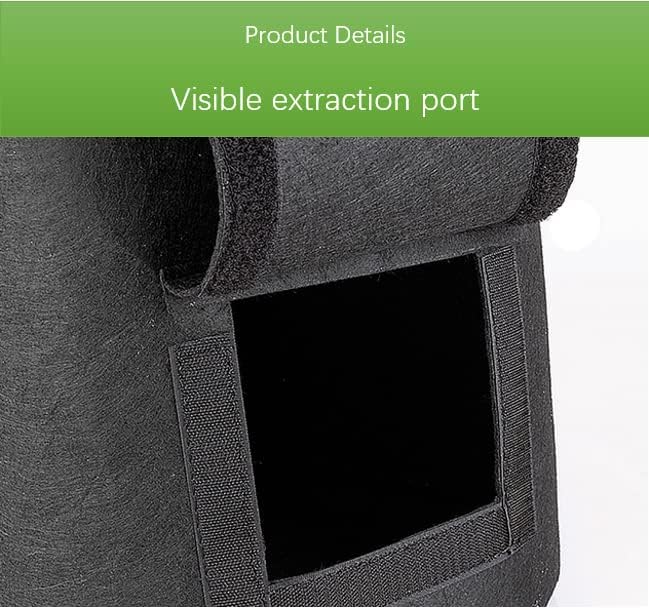 AA003-7 3-Pack 7 Gallon Potato Grow Bags，Garden Vegetable Planter with Handles，Grow Bags with Flap Plant Container Planter Pot for Potato Tomato and Vegetables ，Black, Beige and Green.