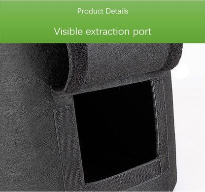 AA003-7 3-Pack 7 Gallon Potato Grow Bags，Garden Vegetable Planter with Handles，Grow Bags with Flap Plant Container Planter Pot for Potato Tomato and Vegetables ，Black, Beige and Green.