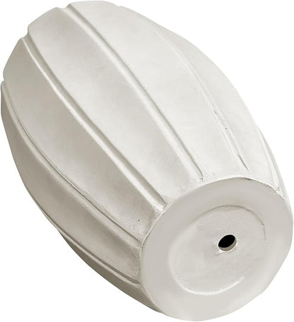 Large Planter 22 Inch Tall Plant Pot with Drainage Hole, Modern Indoor Outdoor Flower Pot for Home Decor Balcony Garden, Wavy Rim Design