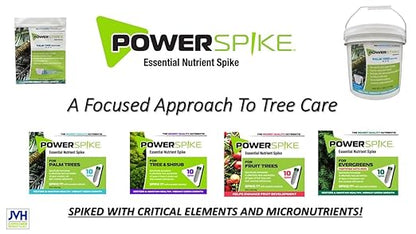 Power Spike for EVERGREENS, Fertilizer Spike. Essential Nutrient Spike Fortified with Iron to Feed All Types of evergreens and Address Common Deficiencies (30 Spikes - 9.6 lbs) (30)