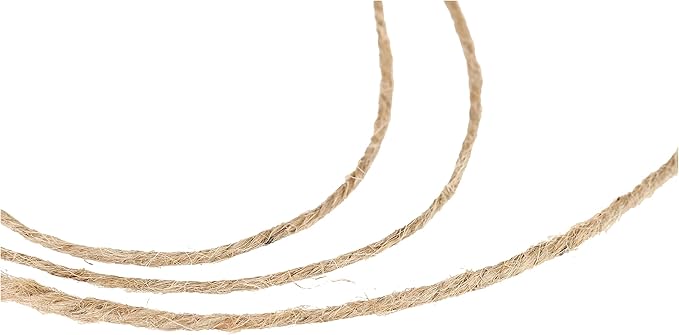 Rayher 4200331 Jute Twine 3Ply, Jute String for Craft, Floristry and Decorations, Diameter 3.5 mm, Length 280 m, Natural