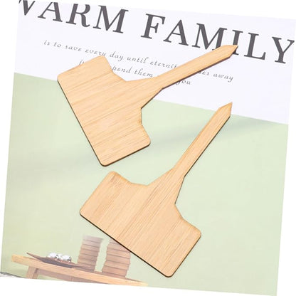 Mipcase 20pcs Thicken Label Signs t Shape Mini Plant Ornaments for Garden and Nursery Color Plaques for Easy Plant Tracking