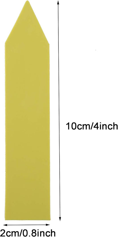 1000 Pcs 4 Inch Garden Plant Labels, Plastic Nursery Tags Waterproof Pot Seed Markers, Yellow