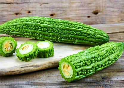 15 Long Bitter Melon Seeds - Up to 16 inches Fast Growing - Bitter Gourd Heirloom Non-GMO Vegetable Seeds