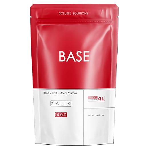 KALIX Base 14-0-0 | Hydroponic Calcium-Nitrogen Fertilizer | Fully Soluble Formula for Veg & Bloom Support | Iron Chelated | Stock Tank Ready | 2-Part System | 2lb