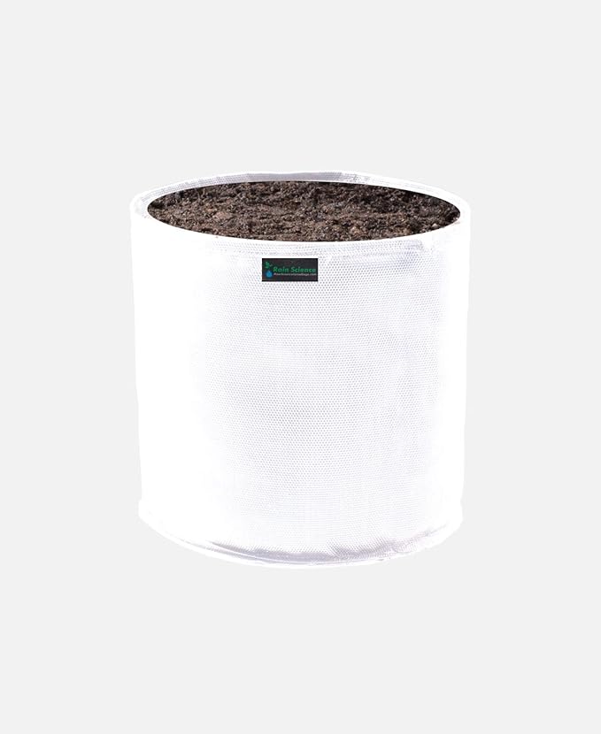 Commercial Grow Bag Pack of 10, Air Pruning Mesh Fabric Plant Containers (2 Gallon, White)
