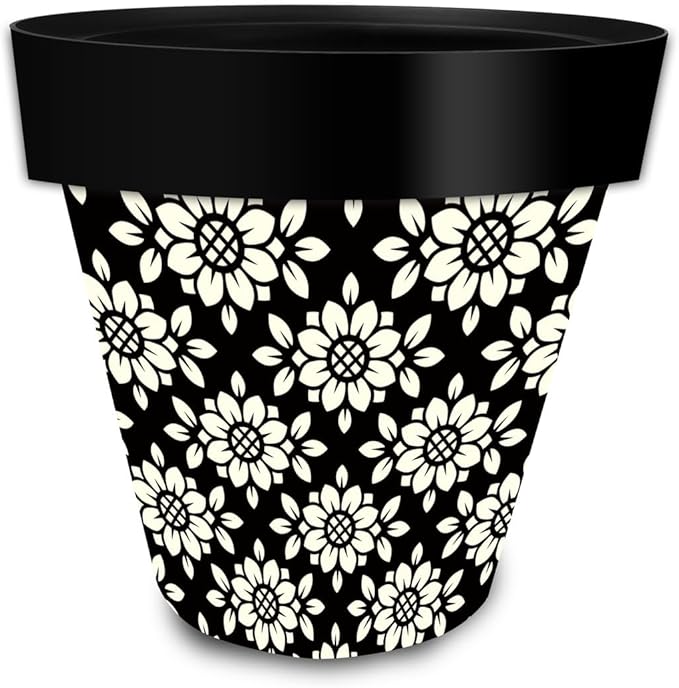 Briarwood Lane Geometric Floral Medium Planter