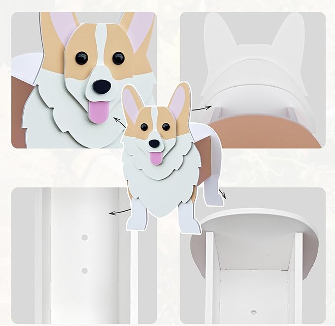 Corgi Dog Planter, Cute Animal Shape Flower Planters, Plant Pots for Indoor/Outdoor Garden Decor, Unique Gifts/Souvenirs for Pet Lovers