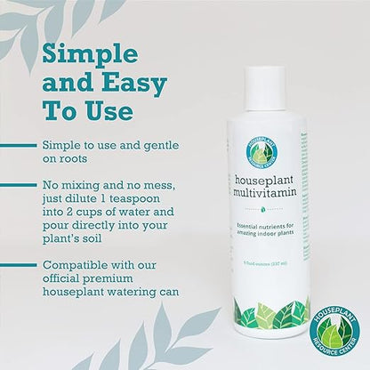 Micronutrient, Sea Kelp & Humic Acid Booster for Houseplants (Pairs with Fertilizer) – Houseplant Multivitamin | Leaf & Root Growth Supplement | 8oz