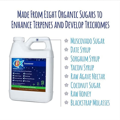 FOOP Sweetener: Organic Terpene Enhancer for Plants | Creates an Explosion of Trichomes | Contains 8 Organic Sugars | Works with All Growing Media and Nutrient Lines (32oz, 2 Pack)