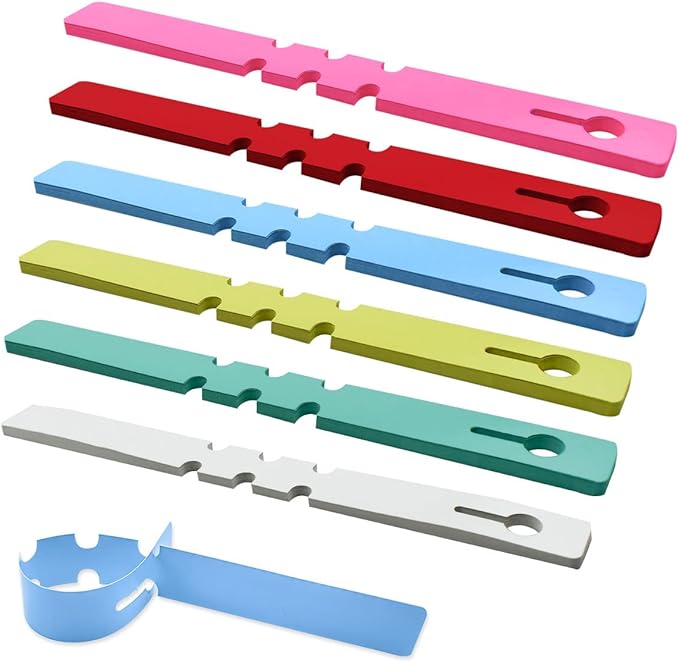 120 Pcs Plastic Plant Labels Wrap Around Hanging Tree Tags Waterproof Adjustable Nursery Garden Stakes Markers Reusable Flower Signs with Large Writing Surface Colorful Outdoor Plants Tags (6 Colors)
