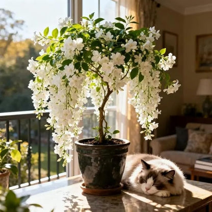 100 Climbing Jasmine Seeds for Planting – Fragrant Perennial Vine Flower Seeds, Non-GMO Heirloom, Evergreen Climbing Flowers for Garden, Balcony, Fence & Trellis