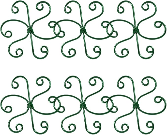 Plant Stem Support Set, 2025 New Reusable Plastic Climbing Plant Support Plant Trellis 3/6 Pcs, Upgrade Climbing Houseplant Support Stakes for Indoor Plants Stem Holder (6, Green Round)