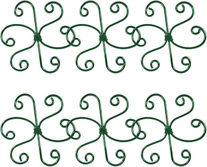 Plant Stem Support Set, 2025 New Reusable Plastic Climbing Plant Support Plant Trellis 3/6 Pcs, Upgrade Climbing Houseplant Support Stakes for Indoor Plants Stem Holder (6, Green Round)