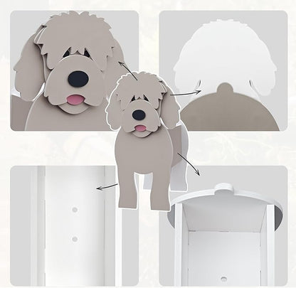 Golden Dou Dog Planter, Cute Animal Shape Flower Planters, Plant Pots for Indoor/Outdoor Garden Decor, Unique Gifts/Souvenirs for Pet Lovers