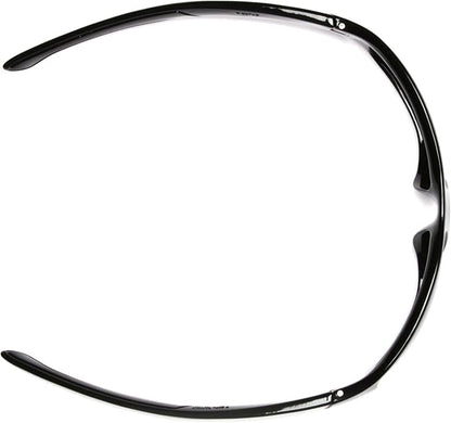 Pyramex Furix Safety Glasses Black Frame Clear Anti-Fog Lens
