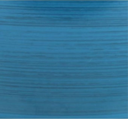 Garden Elements Indoor/Outdoor Glazed Brushed Happy Plastic Planter, Large, Dark Blue, 15" (Pack of 2)