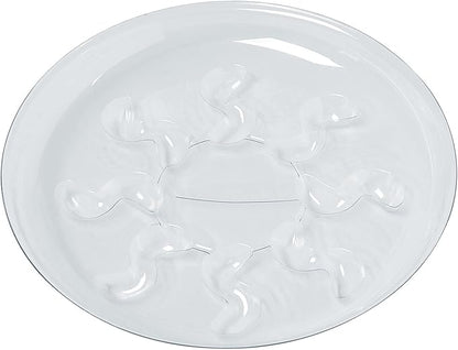 Idyllize 5 Pieces of 10 inch Clear Thick Plastic Heavy Duty Sturdy Plant Saucer Drip Trays for pots (10")