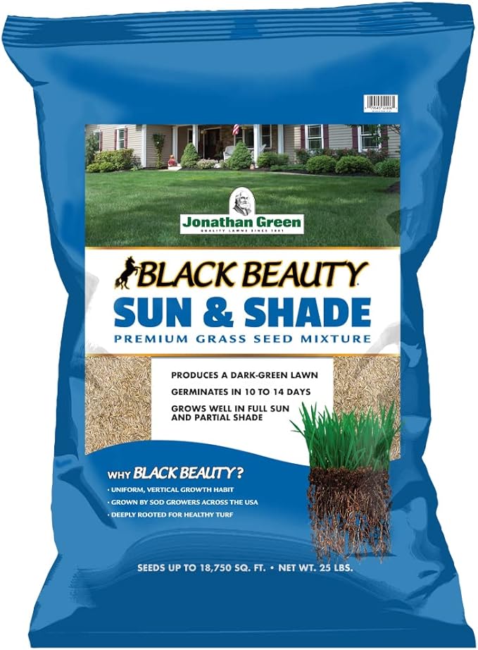 Jonathan Green (12006) Black Beauty Sun & Shade Grass Seed - Cool Season Lawn Seed (25 lb)