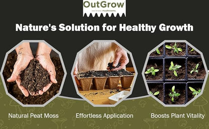 8 Quarts of Natural Peat Moss - No Additives 100% Pure