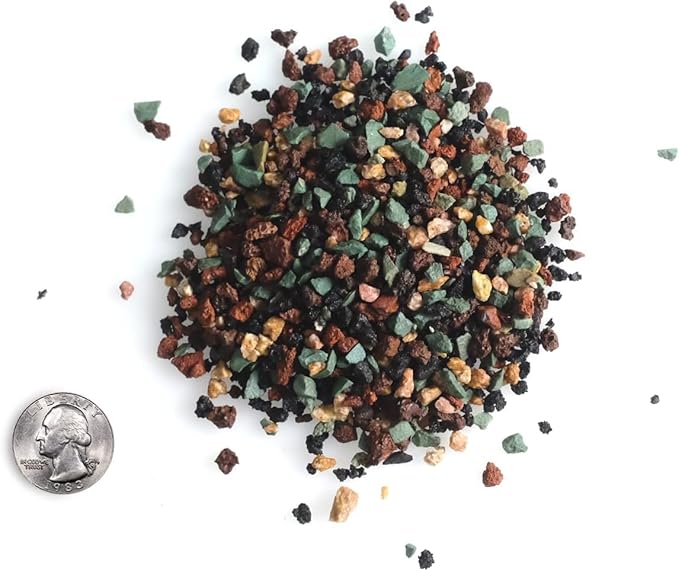 15LB Mix Lava Rocks for Plant Gravel Pebbles for Bonsai Succulent Potting Soil, Top Dressing and Terrarium Plants,