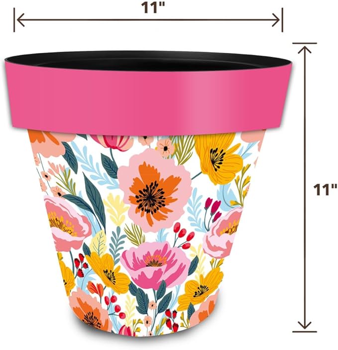 Briarwood Lane Vibrant Blooms Medium Planter