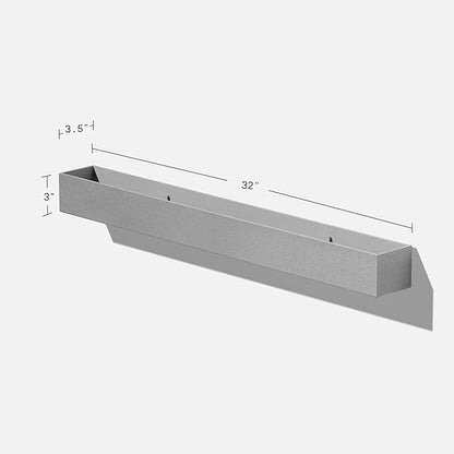 Veradek Forma Series Trough Hanging Planter - Rectangular Planter for Window Sill/Wall Decor | Made from Plastic-Stone Material | Modern Décor for Succulents, Indoor Small Plants