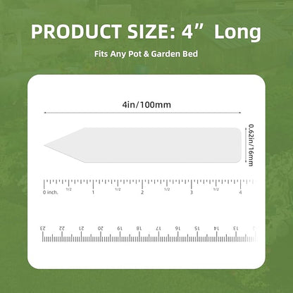 330Pcs Plant Labels with Marker Pen, 4" Plant Tags for Garden Waterproof, Reusable Plastic Plant Markers Garden Labels for Seedlings, Vegetables, Flowers, Gardening Organization Kit