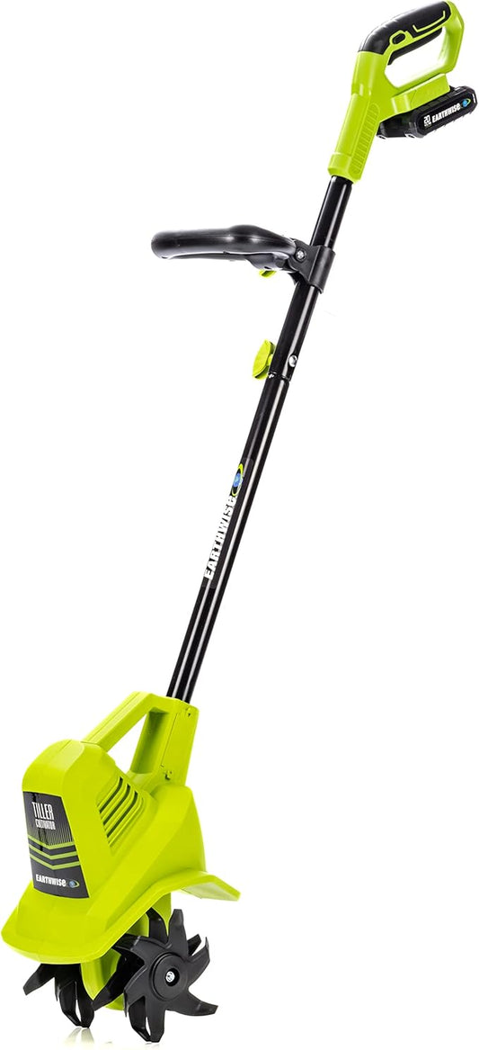Earthwise Power Tools by ALM TC70020IT 20-Volt 7.5-Inch Cordless Electric Garden Tiller Cultivator & Burpee Bone Meal Fertilizer | Add to Potting Soil | Strong Root Development