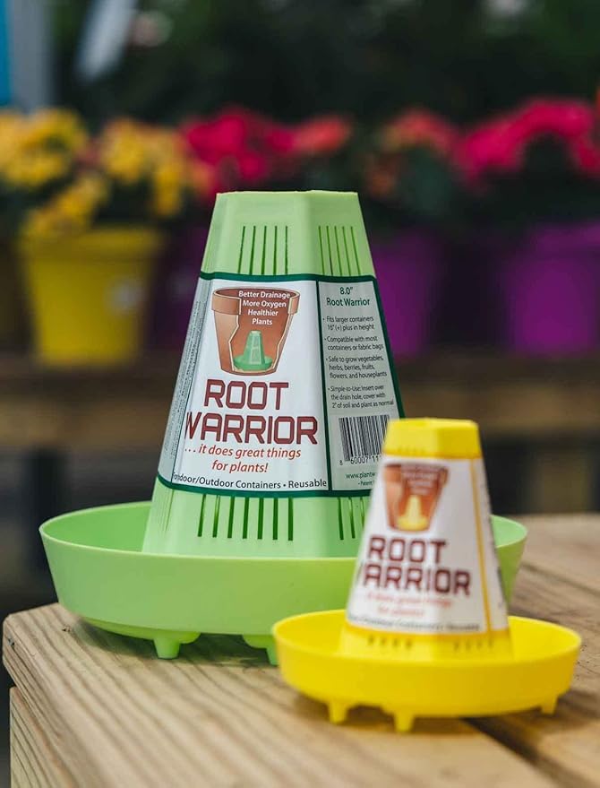 Air Prunes Roots in Container-Grown Plants. Set of 5. Large. Prevents Root Rot and Overwatering. Stronger, Healthier Plants. Indoor. Outdoor. Reusable.