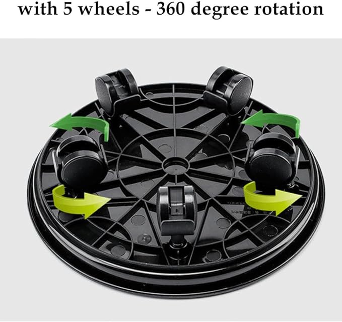 Yiting Plant Caddy with Wheels Heavy-Duty Rolling Plant Stand with Wheels Plant Dolly with Casters for Indoor and Outdoor Plant Roller Base Plant Saucer Mover (15.5 inch, Black)