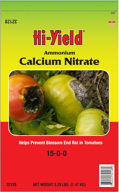 Hi-Yield (32128) Ammonium Calcium Nitrate 15-0-0, Helps Precent Blossom End Rot in Tomatoes (3.25 lbs.)
