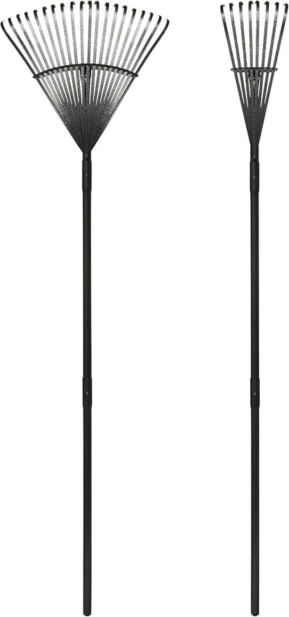 Yard Butler World’s Greatest Rake Set, ILT-208 Garden Rake for Lawncare - Convenient Garden Cleaning Accessory - Lightweight Wooden Handle - Steel Tines - Easy to Maneuver