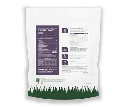 Lawn Luxe 7-0-7 100% Organic Summer Grass Fertilizer 14 lb Bag Covers 2,500 sq ft
