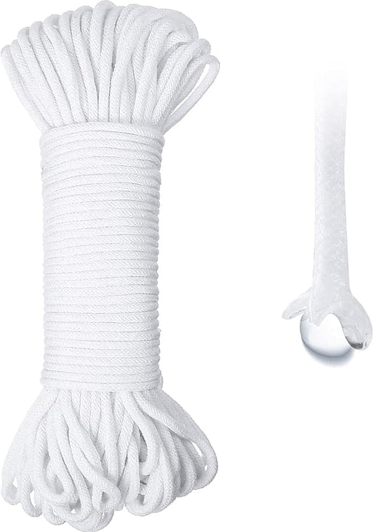 130 Feet Self Watering Wick Cord Watering Rope for Indoor Outdoor Potted Plant Self-Watering Planter Pots DIY Automatic Watering Device System Potted Plant Sitter Auto Drip Irrigation Waterer