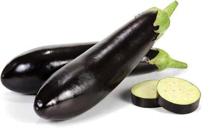 Seeds Vegetable Black Eggplant Long Pop - 30 Seeds