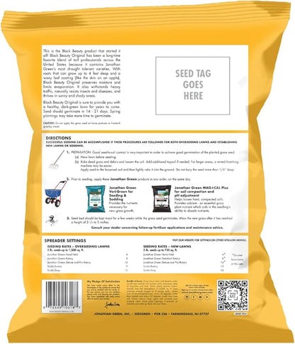 Jonathan Green (10318) Black Beauty Original Grass Seed Blend - Cool Season Lawn Seed (5 lb)