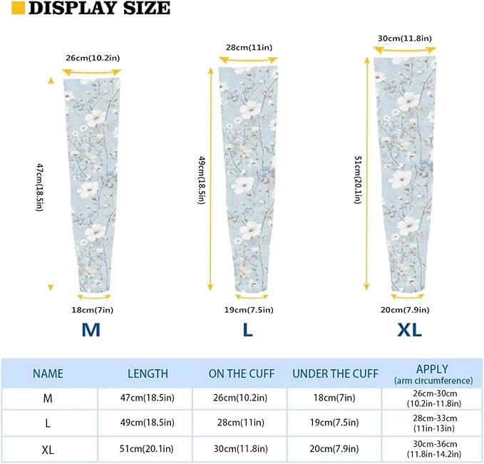 Binienty Unisex Arm Sleeves for Driving, Golf, Cycling, Sports, UV Protector Cooling Arm Sleeves Cover