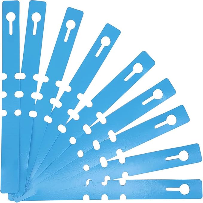 Kecoya 200pcs Plastic Plant Labels, Waterproof Plant Tree Tags and Labels, Wrap Around Plant Label Tags, Adjustbale Hanging Plant Tag and Labels. (Blue)