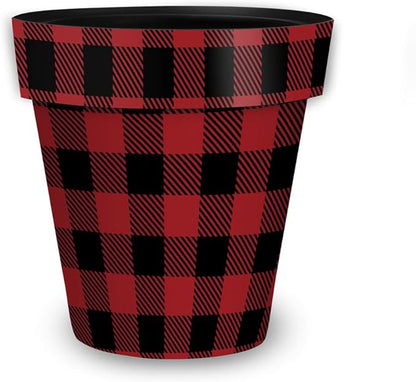 Briarwood Lane Red and Black Buffalo Check Small Planter