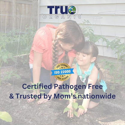 True Organic Worm Castings – Natural Fertilizer for Enhanced Soil Health, Root Growth, and Bountiful Yields - 4lbs- Case of 6