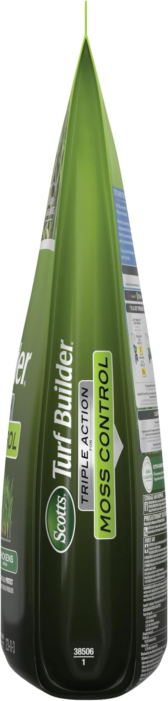 Scotts Turf Builder Triple Action for Moss Control, Moss Killer and Lawn Fertilizer, Covers Up to 4,000 sq. ft., 20 lbs.