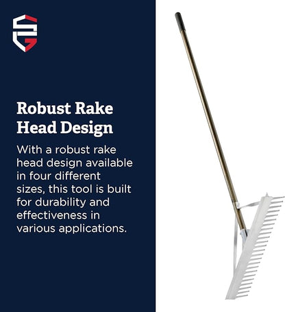 Standard Golf 30" Magnum Maintenance Straight Tooth Rake from