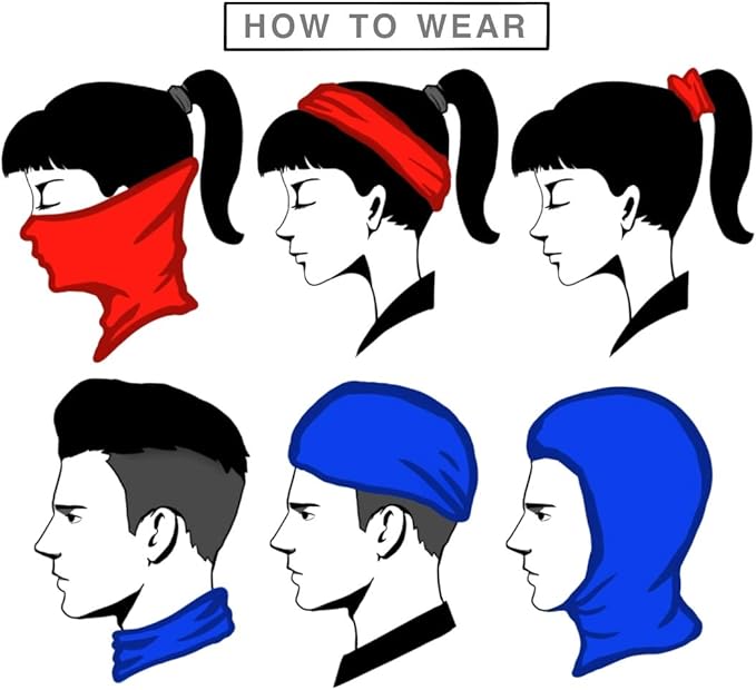 Neck Gaiter Face Cover - Sun Protection Mask Balaclava for Men and Women