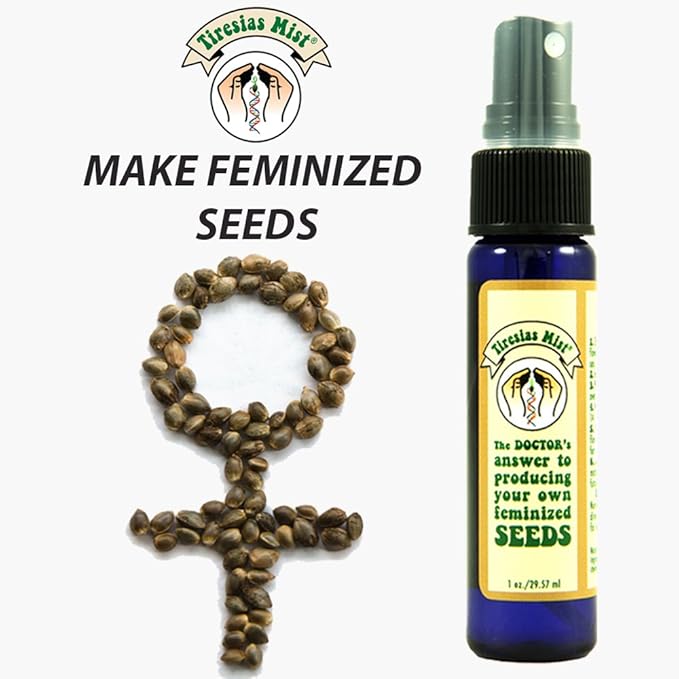 Feminized Seed Spray | 1 Ounce 2Pack Bottle for Growing All Female Pollen and Seeds Safe, Non-Toxic Plant Flower Formula for Growers - Effective and Reliable Solution
