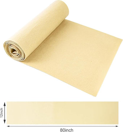 12x80 Inch Fabric Planter Liner Roll Non Woven Plant Felt Liner Roll Beige Coco Liners Roll Alternative Coconut Basket Liner Roll Replacement Easy to Cut for Planter Hanging Flower Basket Window Box