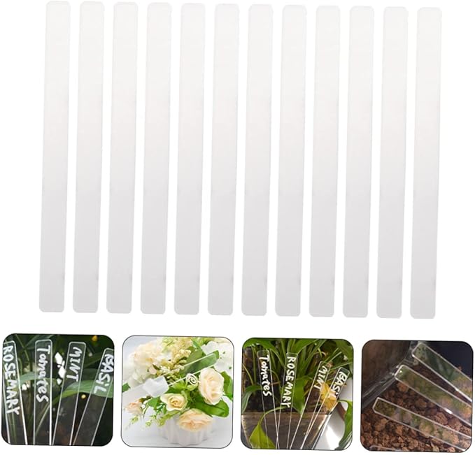 24pcs Garden Tag Succulent Labels Plant Identifier Flower Tag Plant Label Tags Flower Pots for Indoor s Garden Tags Markers Lawn Acrylic s Accessories